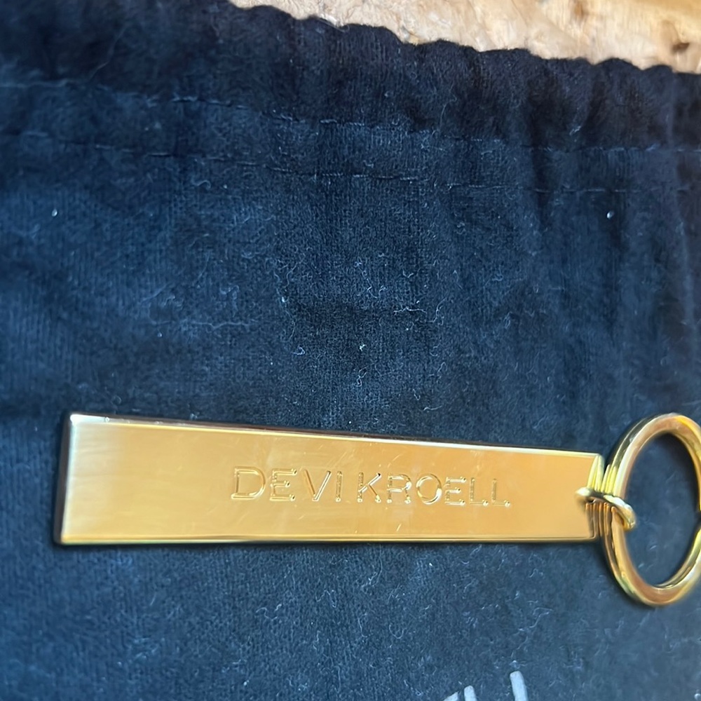 Devi Kroell Gold Keychain & Dustbag View 5